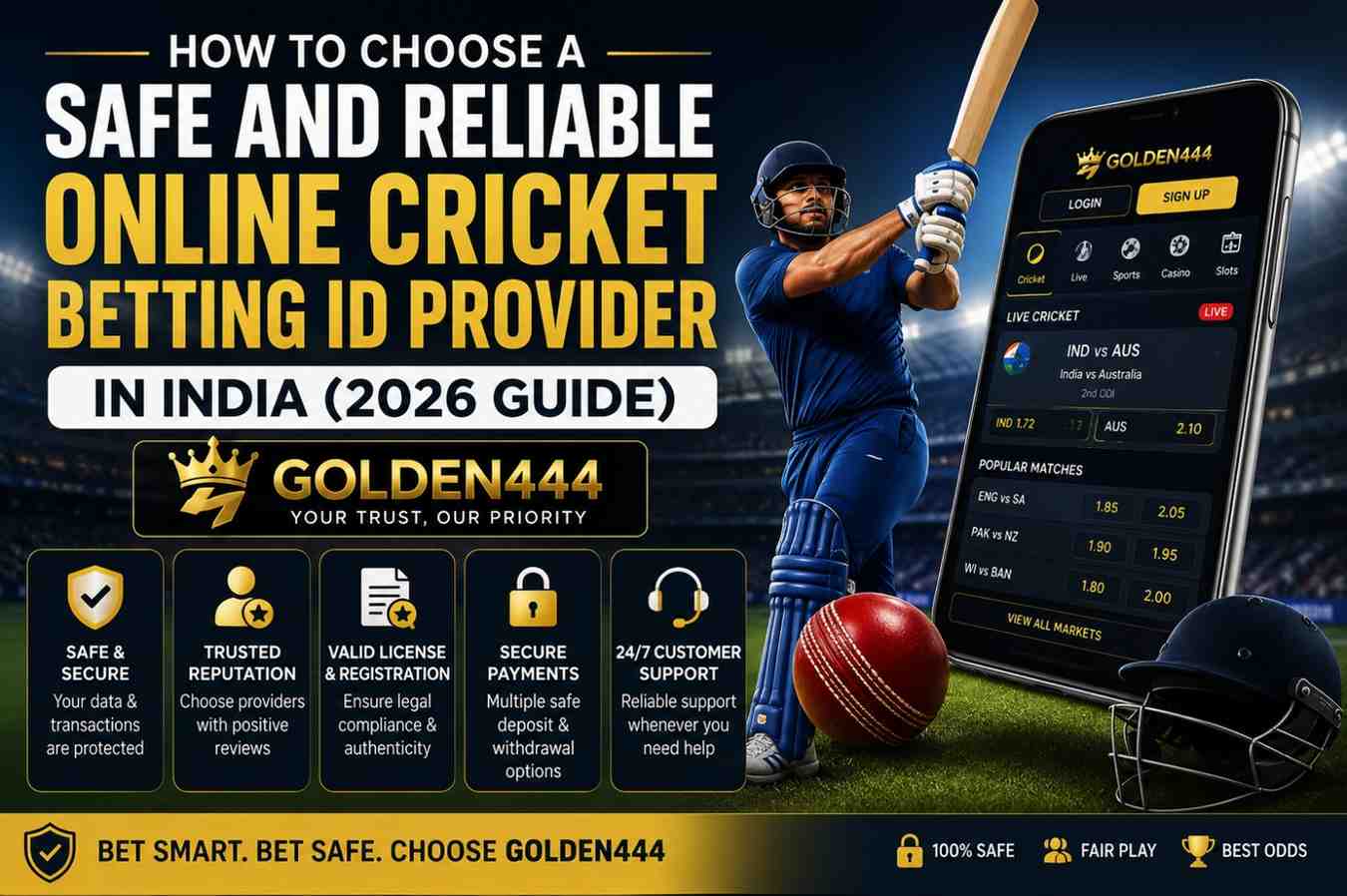 Reliable Online Cricket Betting ID Provider in India