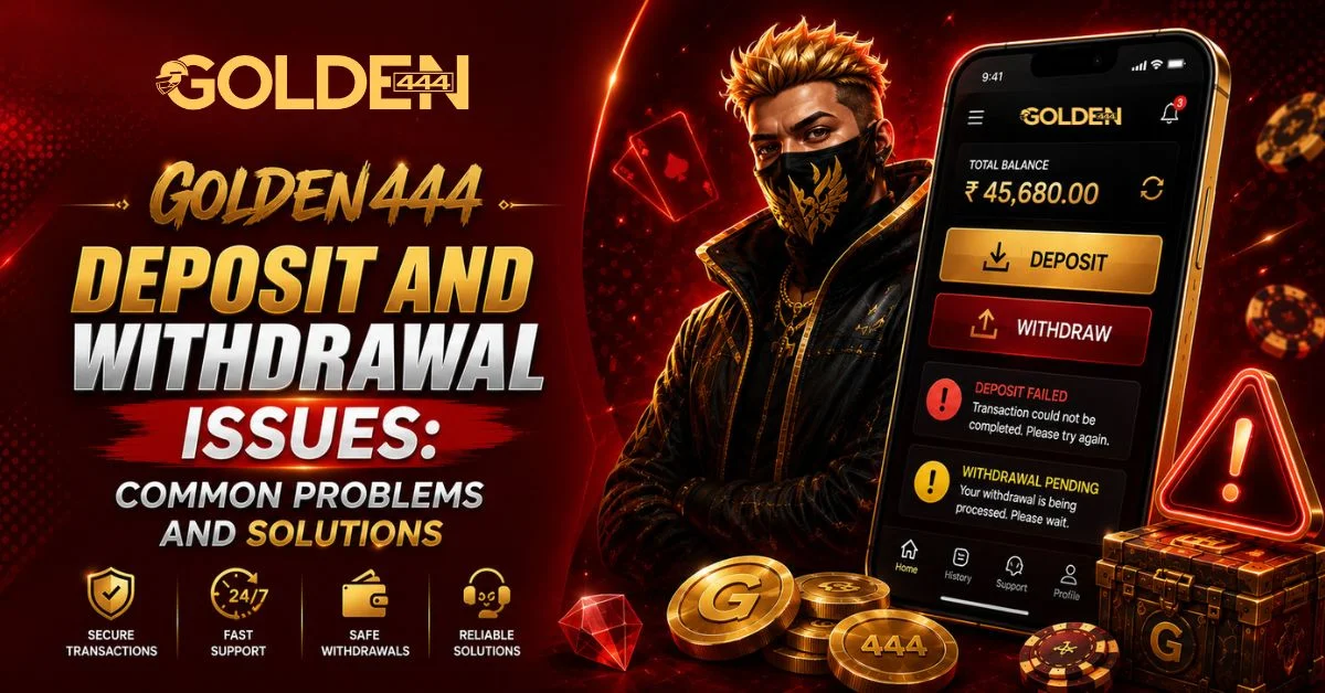 Golden444 Deposit and Withdrawal Issues and Solutions